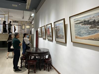 &ldquo;溪山行旅&rdquo;亮相西海岸 青岛画院成立四十周年展写生佳作
